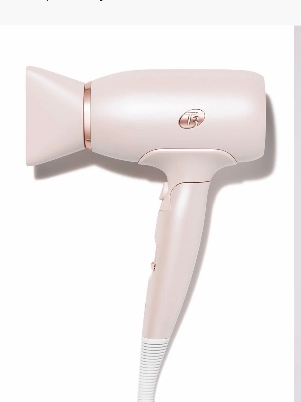T3 Afar Dual Voltage Compact Hair Dryer - Blush